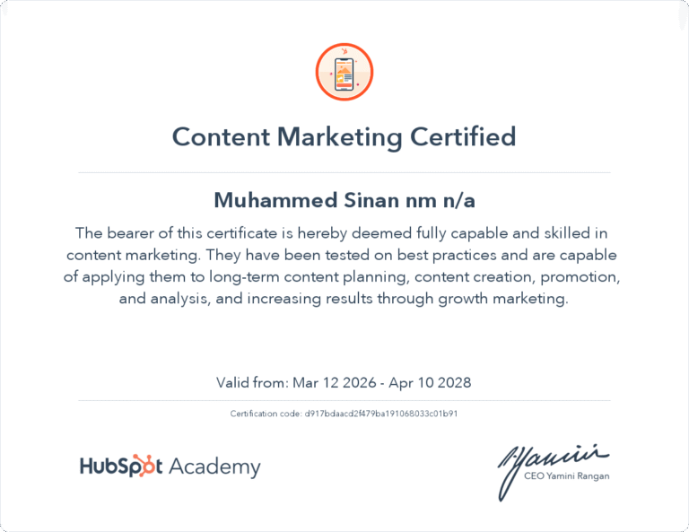 Best Advertiser & Digital Marketer In Nilambur,Malappuram-Certificat